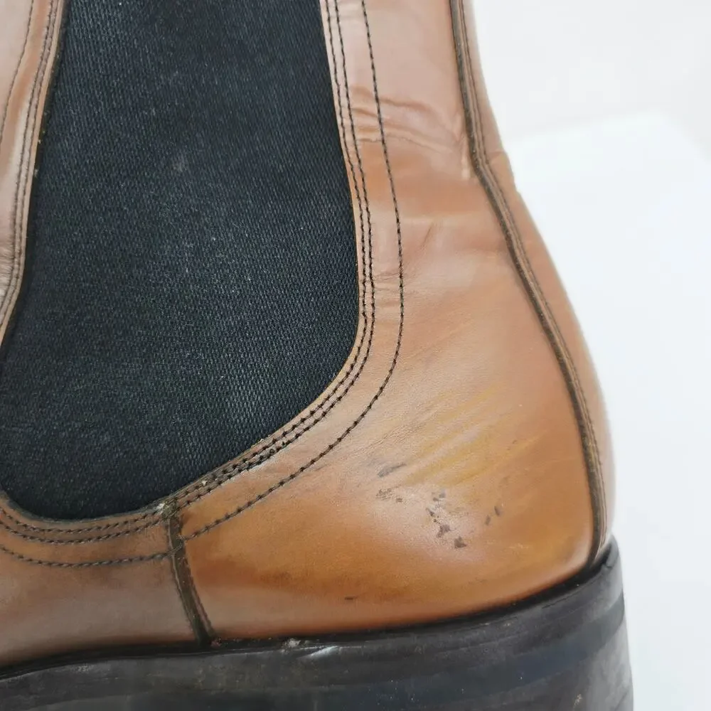 Dries Van Noten Men's Chelsea Leather Boots Brown 44